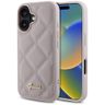 Guess GUHCP16SPSQSQSP iPhone 16 6.1" różówy/pink hardcase Quiled Metal Logo na NearMe.pl