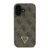 Guess GUHCP16SP4TDSCPW iPhone 16 6.1" brązowy/brown hardcase Leather Metal Logo Strass Crossbody na NearMe.pl