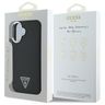 Guess GUHMP16SPGTSPSK iPhone 16 czarny/black hardcase Grained Triangle MagSafe na NearMe.pl