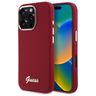 Guess GUHCP16XSMBSLM iPhone 16 Pro Max6.9" magenta hardcase Silicone Script Metal Logo na NearMe.pl
