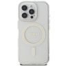 Guess GUHMP16XHFGERET iPhone 16 Pro Max  6.9" przeźroczysty/transparent hardcase IML Glitter Circle MagSafe na NearMe.pl