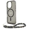 Guess GUHMP16XHGCRELSK iPhone 16 Pro Max 6.9" czarny/black hardcase IML Glitter With Pearl Strap MagSafe na NearMe.pl