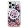 Guess GUHMP16LLFMWTP iPhone 16 Pro 6.3"  różowy/pink hardcase Liquid Glitter Flower MagSafe na NearMe.pl