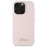 Guess GUHCP16LSMBSLP iPhone 16 Pro 6.3"  różowy/pink hardcase Silicone Script Metal Logo & Frame na NearMe.pl
