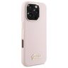 Guess GUHCP16LSMBSLP iPhone 16 Pro 6.3"  różowy/pink hardcase Silicone Script Metal Logo & Frame na NearMe.pl