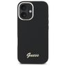 Guess GUHCP16SSMBSLK iPhone 16 6.1"      czarny/black hardcase Silicone Script Metal Logo & Frame na NearMe.pl