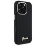 Guess GUHCP16LSMBSLK iPhone 16 Pro 6.3"  czarny/black hardcase Silicone Script Metal Logo & Frame na NearMe.pl