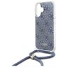Guess GUHCP16SHC4SEB iPhone 16 6.1"      niebieski/blue hardcase Crossbody Cord 4G Print na NearMe.pl