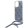 Guess GUHCP16LHC4SEB iPhone 16 Pro 6.3"  niebieski/blue hardcase Crossbody Cord 4G Print na NearMe.pl