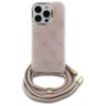 Guess GUHCP16LHC4SEP iPhone 16 Pro 6.3"  różowy/pink hardcase Crossbody Cord 4G Print na NearMe.pl