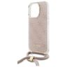 Guess GUHCP16LHC4SEP iPhone 16 Pro 6.3"  różowy/pink hardcase Crossbody Cord 4G Print na NearMe.pl