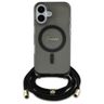 Guess GUHMP16SHCTSGNSK iPhone 16 6.1"    czarny/black hardcase Crossbody Cord Script MagSafe na NearMe.pl
