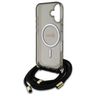 Guess GUHMP16SHCTSGNSK iPhone 16 6.1"    czarny/black hardcase Crossbody Cord Script MagSafe na NearMe.pl