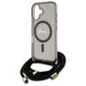 Guess GUHMP16SHCTSGNSK iPhone 16 6.1"    czarny/black hardcase Crossbody Cord Script MagSafe na NearMe.pl