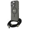 Guess GUHMP16XHCTSGNSK iPhone 16 Pro Max 6.9" czarny/black hardcase Crossbody Cord Script MagSafe na NearMe.pl