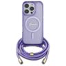 Guess GUHMP16XHCTSGNSU iPhone 16 Pro Max 6.9" fioletowy/purple hardcase Crossbody Cord Script MagSafe na NearMe.pl