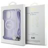 Guess GUHMP16XHCTSGNSU iPhone 16 Pro Max 6.9" fioletowy/purple hardcase Crossbody Cord Script MagSafe na NearMe.pl