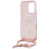 Guess GUHMP16XHCTSGNSP iPhone 16 Pro Max 6.9" różowy/pink hardcase Crossbody Cord Script MagSafe na NearMe.pl
