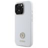Guess GUHCP16LM4DGPH iPhone 16 Pro 6.3"  biały/white hardcase Silicone Logo Strass 4G na NearMe.pl