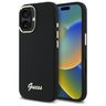 Guess GUHCP16MSMBSLK iPhone 16 Plus 6.7" czarny/black hardcase Silicone Script Metal Logo & Frame na NearMe.pl