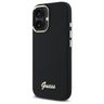 Guess GUHCP16MSMBSLK iPhone 16 Plus 6.7" czarny/black hardcase Silicone Script Metal Logo & Frame na NearMe.pl