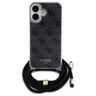 Guess GUHCP16SHC4SEK iPhone 16 6.1"      czarny/black hardcase Crossbody Cord 4G Print na NearMe.pl