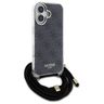 Guess GUHCP16SHC4SEK iPhone 16 6.1"      czarny/black hardcase Crossbody Cord 4G Print na NearMe.pl
