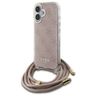 Guess GUHCP16SHC4SEP iPhone 16 6.1"      różowy/pink hardcase Crossbody Cord 4G Print na NearMe.pl