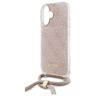 Guess GUHCP16SHC4SEP iPhone 16 6.1"      różowy/pink hardcase Crossbody Cord 4G Print na NearMe.pl