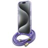 Guess GUHMP16SHCTSGNSU iPhone 16 6.1"    fioletowy/purple hardcase Crossbody Cord Script MagSafe na NearMe.pl
