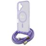 Guess GUHMP16SHCTSGNSU iPhone 16 6.1"    fioletowy/purple hardcase Crossbody Cord Script MagSafe na NearMe.pl