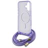 Guess GUHMP16SHCTSGNSU iPhone 16 6.1"    fioletowy/purple hardcase Crossbody Cord Script MagSafe na NearMe.pl