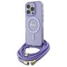 Guess GUHMP16LHCTSGNSU iPhone 16 Pro     6.3" fioletowy/purple hardcase Crossbody Cord Script MagSafe na NearMe.pl
