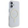 Guess GUHMP16MHFGERET iPhone 16 Plus 6.7" przeźroczysty/transparent hardcase IML Glitter Circle MagSafe na NearMe.pl