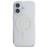 Guess GUHMP16MHFGERET iPhone 16 Plus 6.7" przeźroczysty/transparent hardcase IML Glitter Circle MagSafe na NearMe.pl