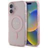 Guess GUHMP16SHFGEREP iPhone 16 6.1"     różowy/pink hardcase IML Glitter Circle MagSafe na NearMe.pl
