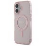 Guess GUHMP16SHFGEREP iPhone 16 6.1"     różowy/pink hardcase IML Glitter Circle MagSafe na NearMe.pl