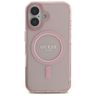 Guess GUHMP16SHFGEREP iPhone 16 6.1"     różowy/pink hardcase IML Glitter Circle MagSafe na NearMe.pl