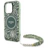 Guess GUHMP16XHCPOFPA iPhone 16 Pro Max  6.9" zielony/green hardcase IML Flowers Allover Electro With Pearl Strap MagSafe na NearMe.pl