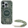 Guess GUHMP16XHCPOFPA iPhone 16 Pro Max  6.9" zielony/green hardcase IML Flowers Allover Electro With Pearl Strap MagSafe na NearMe.pl