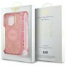 Guess GUHMP16XHCPOFPP iPhone 16 Pro Max  6.9" różowy/pink hardcase IML Flowers Allover Electro With Pearl Strap MagSafe na NearMe.pl