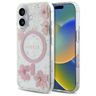 Guess GUHMP16SRBFGFGMP iPhone 16 6.1"    różowy/pink hardcase Resin Flower Glitter MagSafe na NearMe.pl