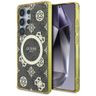 Etui Guess 4G Background Gold            Electroplated Peony Pattern MagSafe do Samsung Galaxy S25 Ultra brązowy na NearMe.pl