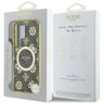 Etui Guess 4G Background Gold            Electroplated Peony Pattern MagSafe do Samsung Galaxy S25 Ultra brązowy na NearMe.pl