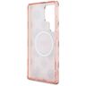 Etui Guess 4G Background Gold            Electroplated Peony Pattern MagSafe do Samsung Galaxy S25 Ultra różowy na NearMe.pl