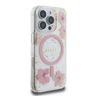 Guess GUHMP16LRBFGFGMP iPhone 16 Pro     6.3" różowy/pink hardcase Resin Flower Glitter MagSafe na NearMe.pl