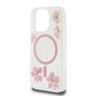 Guess GUHMP16LRBFGFGMP iPhone 16 Pro     6.3" różowy/pink hardcase Resin Flower Glitter MagSafe na NearMe.pl