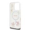 Guess GUHMP16LRBFGFGMP iPhone 16 Pro     6.3" różowy/pink hardcase Resin Flower Glitter MagSafe na NearMe.pl