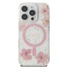 Guess GUHMP16LRBFGFGMP iPhone 16 Pro     6.3" różowy/pink hardcase Resin Flower Glitter MagSafe na NearMe.pl