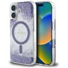 Etui Guess HC Resin Bottom Glitter do iPhone 16 MagSafe fioletowy na NearMe.pl